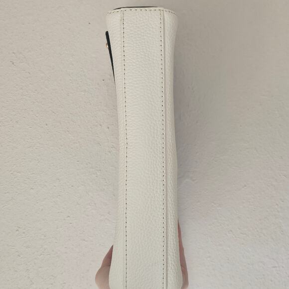 Lauren Ralph Lauren Ivory/Black Crossbody Shoulder Bag Purse - Picture 9 of 11